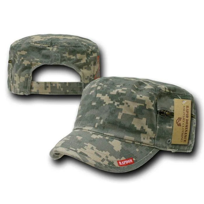 1 Dozen Bdu Patrol Fatigue Cadet Military Zipper Camo Caps Hats Wholesale Lots!