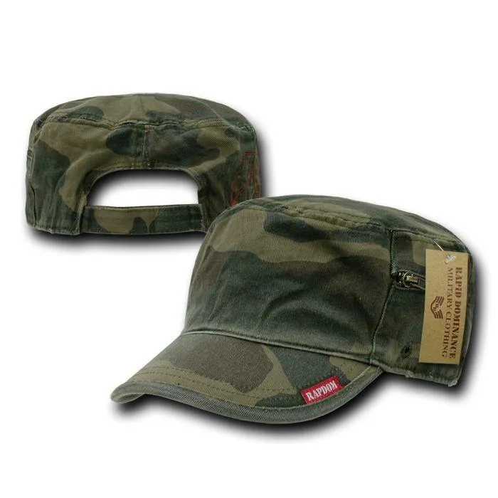 1 Dozen Bdu Patrol Fatigue Cadet Military Zipper Camo Caps Hats Wholesale Lots!