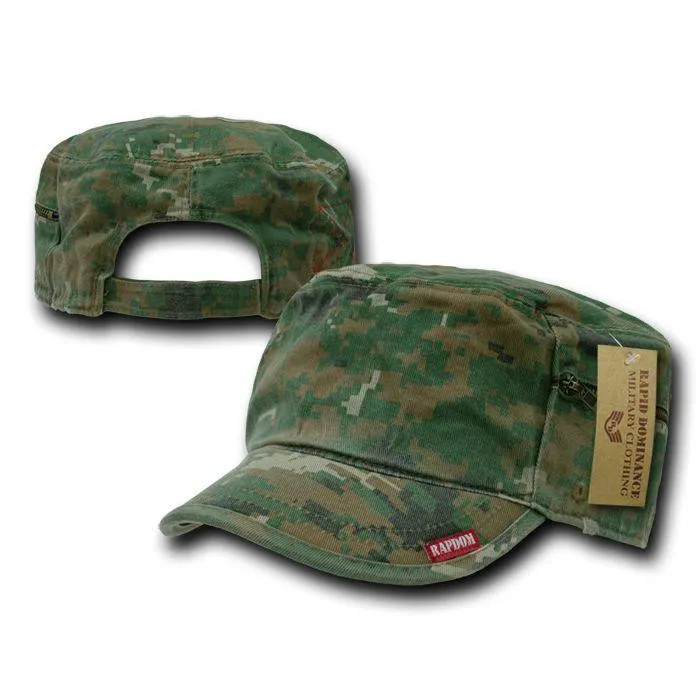 1 Dozen Bdu Patrol Fatigue Cadet Military Zipper Camo Caps Hats Wholesale Lots!
