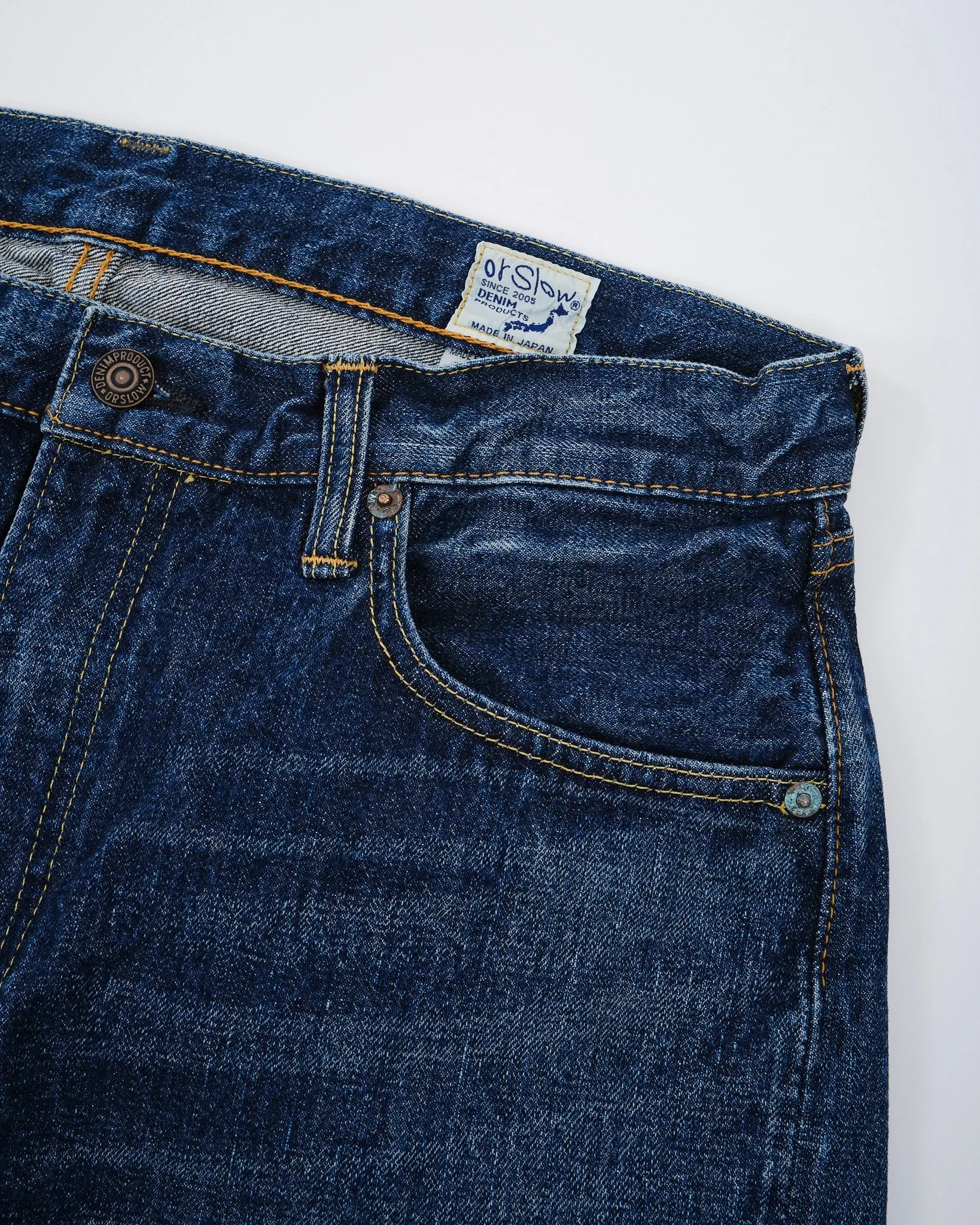 107 Ivy Fit Selvedge Denim Jeans 2 Year Wash (darker)