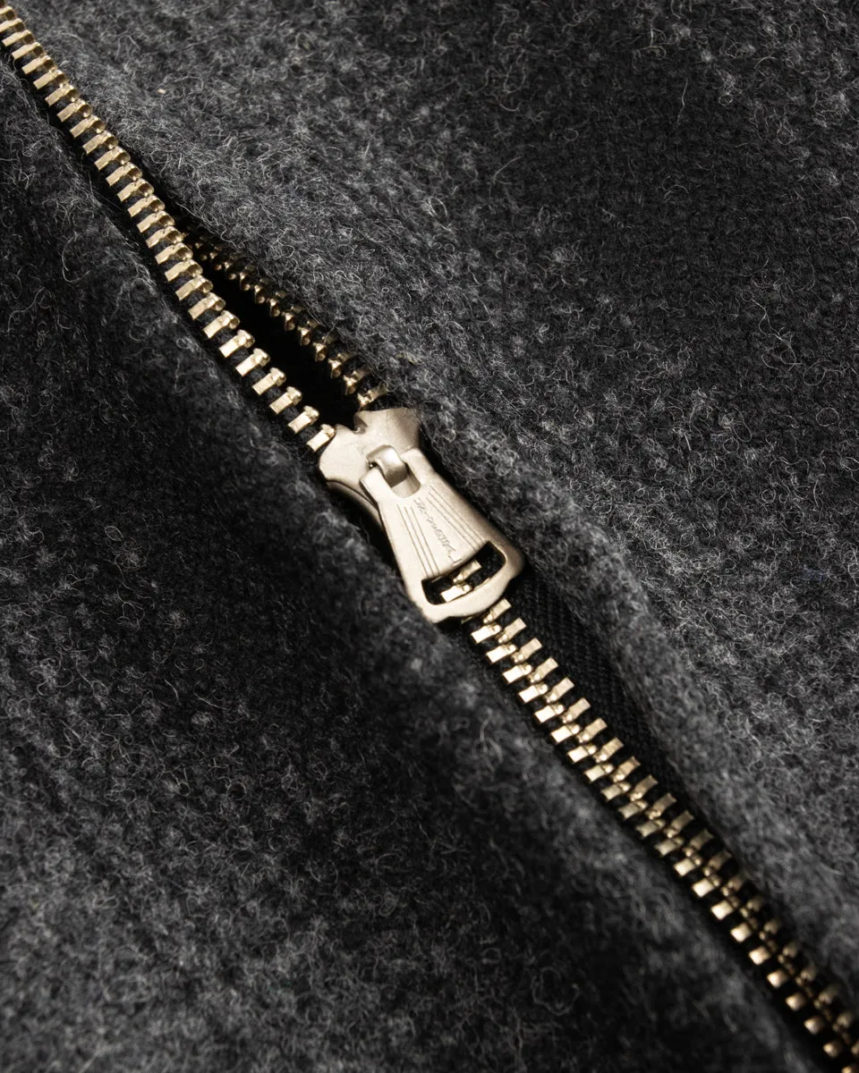 1940s 2-Way Field Jacket - Rat Gray Ombre Check