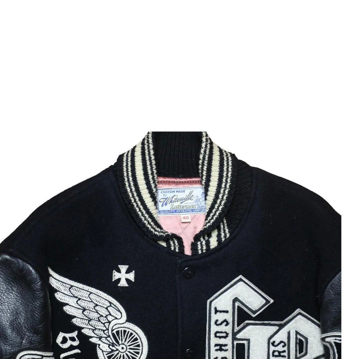 1978 Rally Black Hills Ghost Riders Whitesville wool Baseball Vintage Varsity Jacket