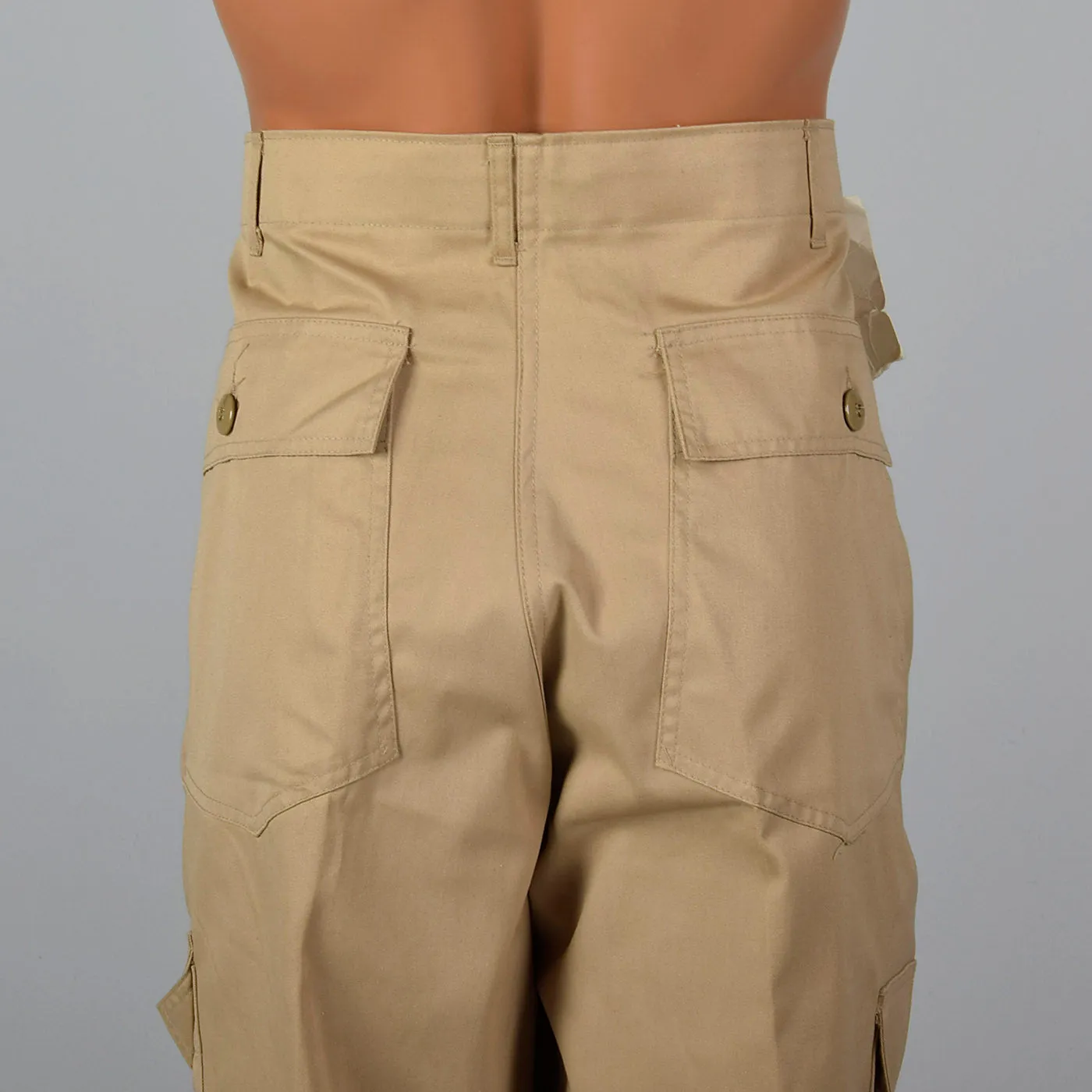 1980s Khaki Military Pants