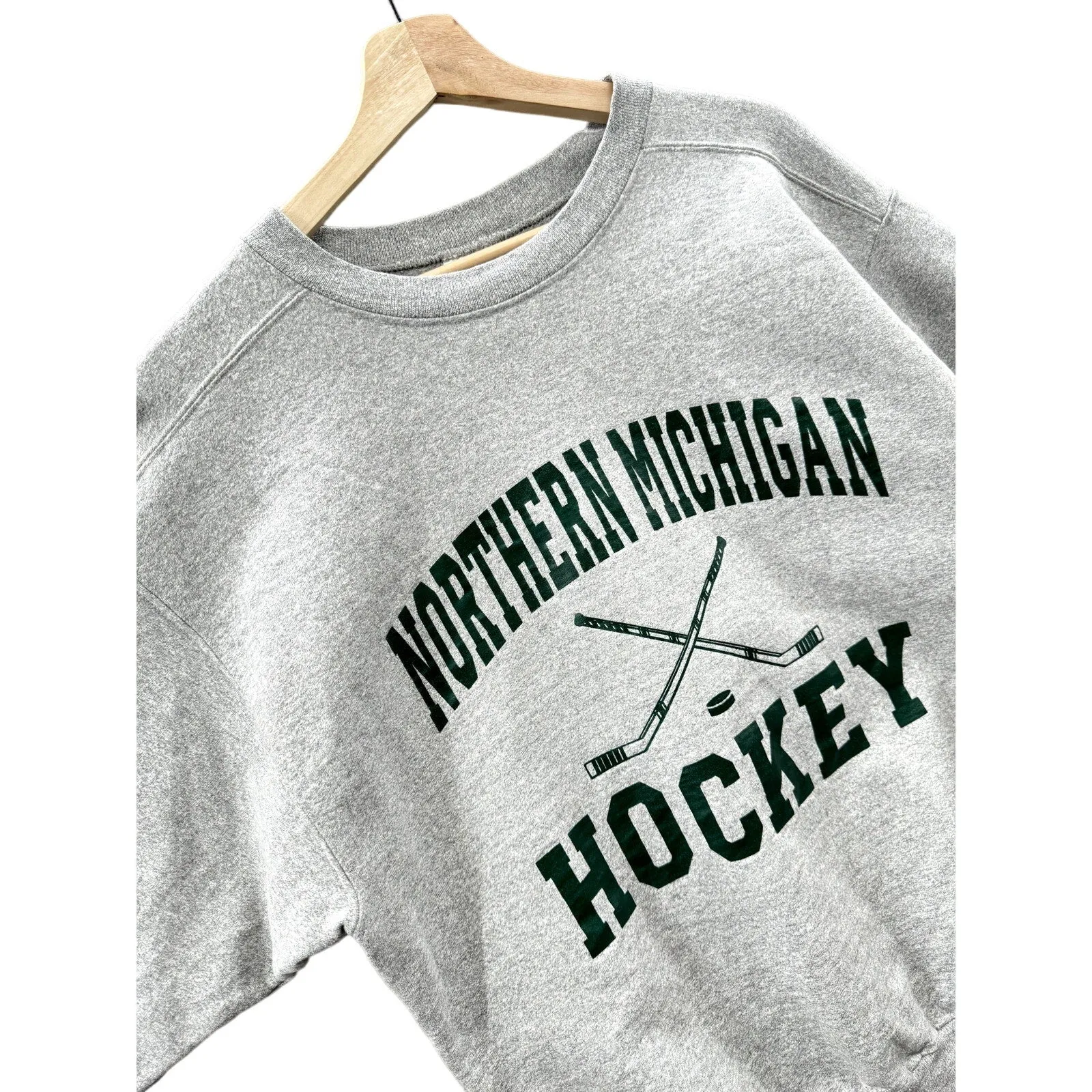 1990's Northern Michigan Hockey College Graphic Crewneck