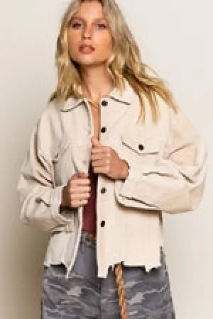30% Off - Corduroy Jacket Strawberry