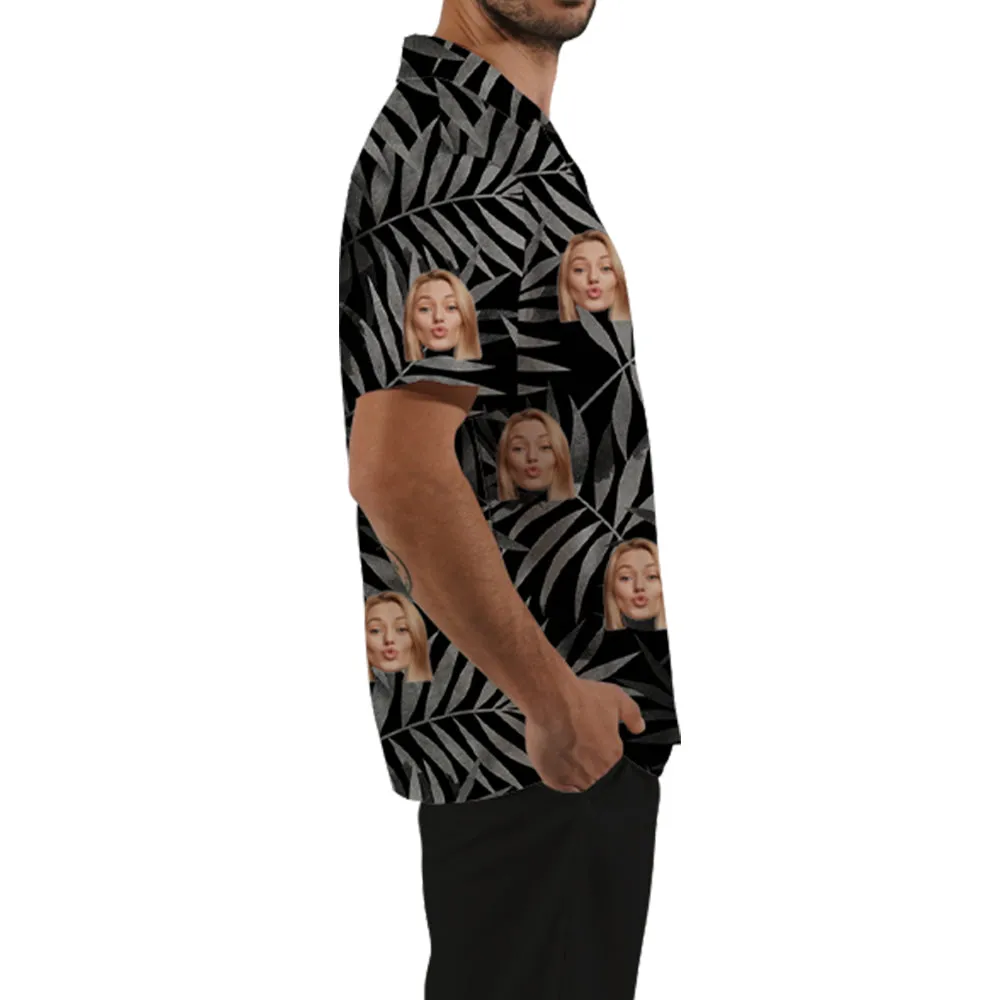 4FunGift® Unisex Hawaiian Shirt Personalized Short Sleeve Resort/Pool/Party Wear Lapel Shirt