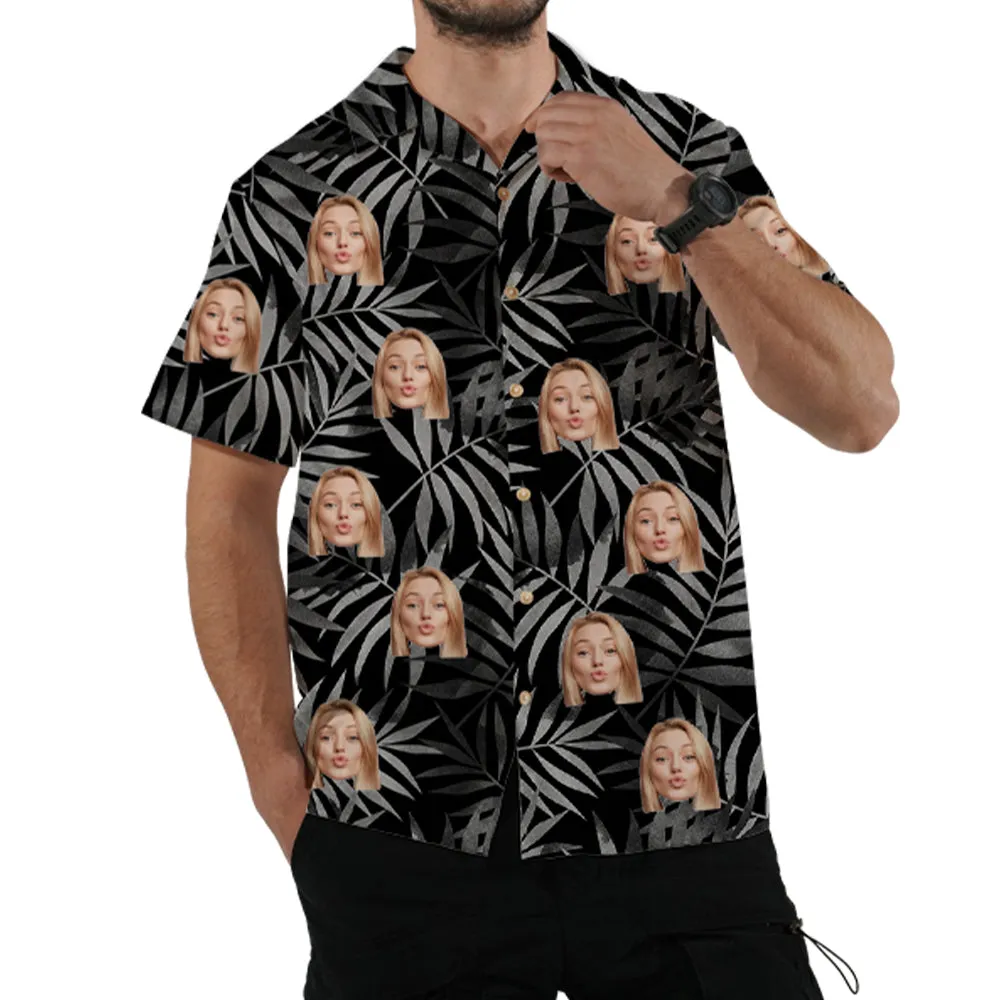 4FunGift® Unisex Hawaiian Shirt Personalized Short Sleeve Resort/Pool/Party Wear Lapel Shirt