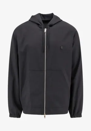 4G Logo Zip-Up Hooded Sweatshirt