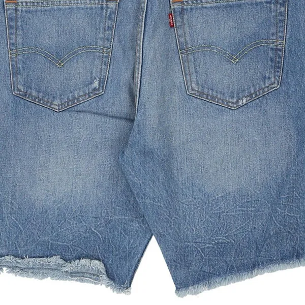 501 Levis Denim Shorts - 35W 9L Blue Cotton