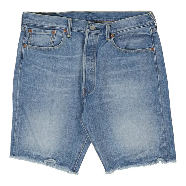 501 Levis Denim Shorts - 35W 9L Blue Cotton