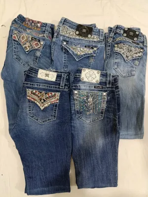 #59 Ladies Y2K Miss me Flared jeans -16