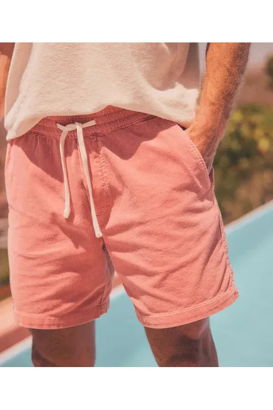 6" Saturday Corduroy Short - Dusty Coral