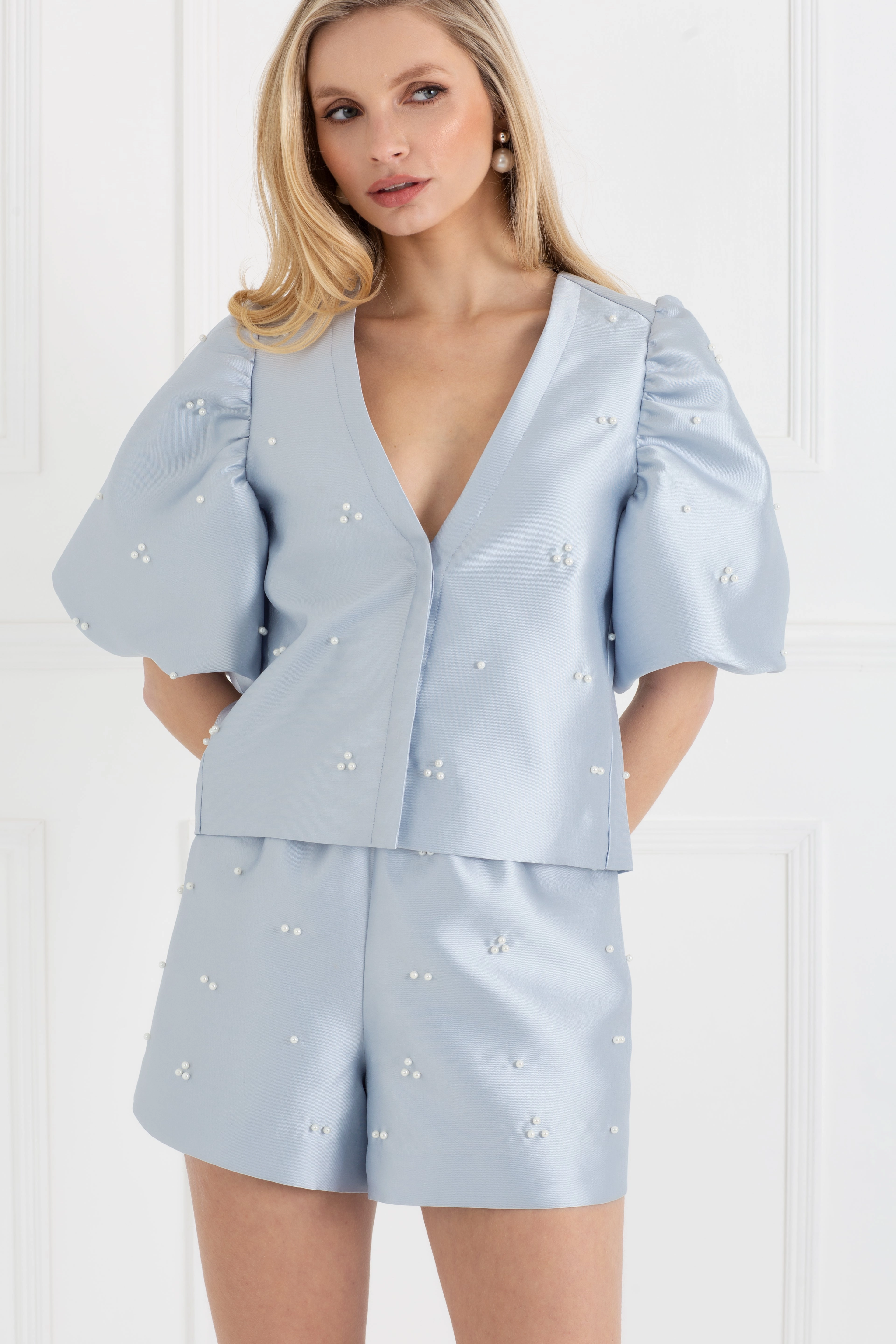 Hidden Zipper Closure AbrasionResistant Finish "The Aurora" - Jacket (Blue Pearl)