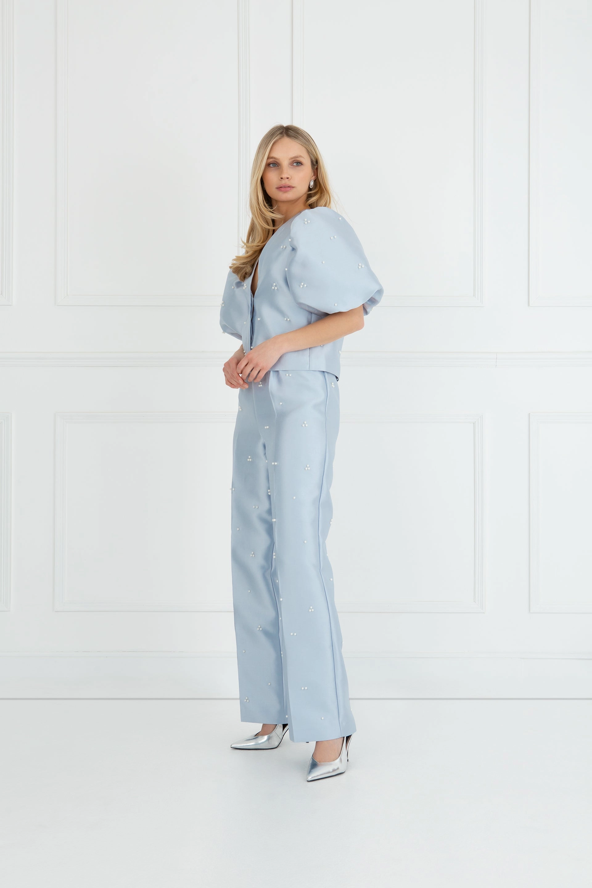 Thermal Regulating Fabric CrewNeck "The Aurora" - Trouser (Blue Pearl)