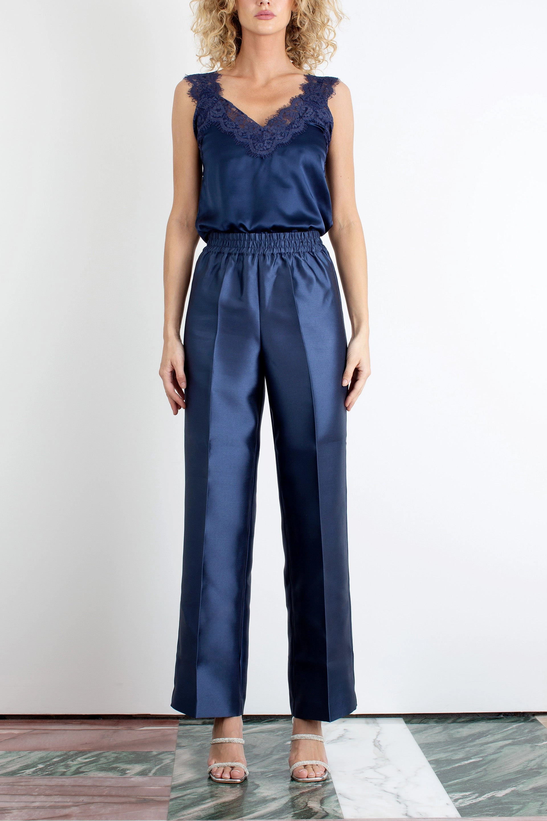 "The Aurora" - Trouser (Navy) Flattering Look Fashionable Style