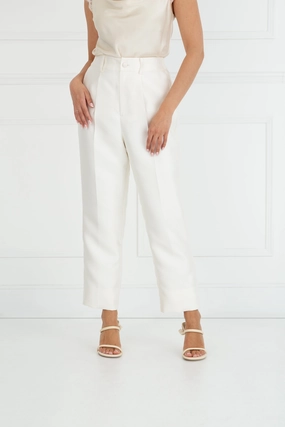 Classic wrap dress Street Motion "The Chloe" - Trousers (Cream)