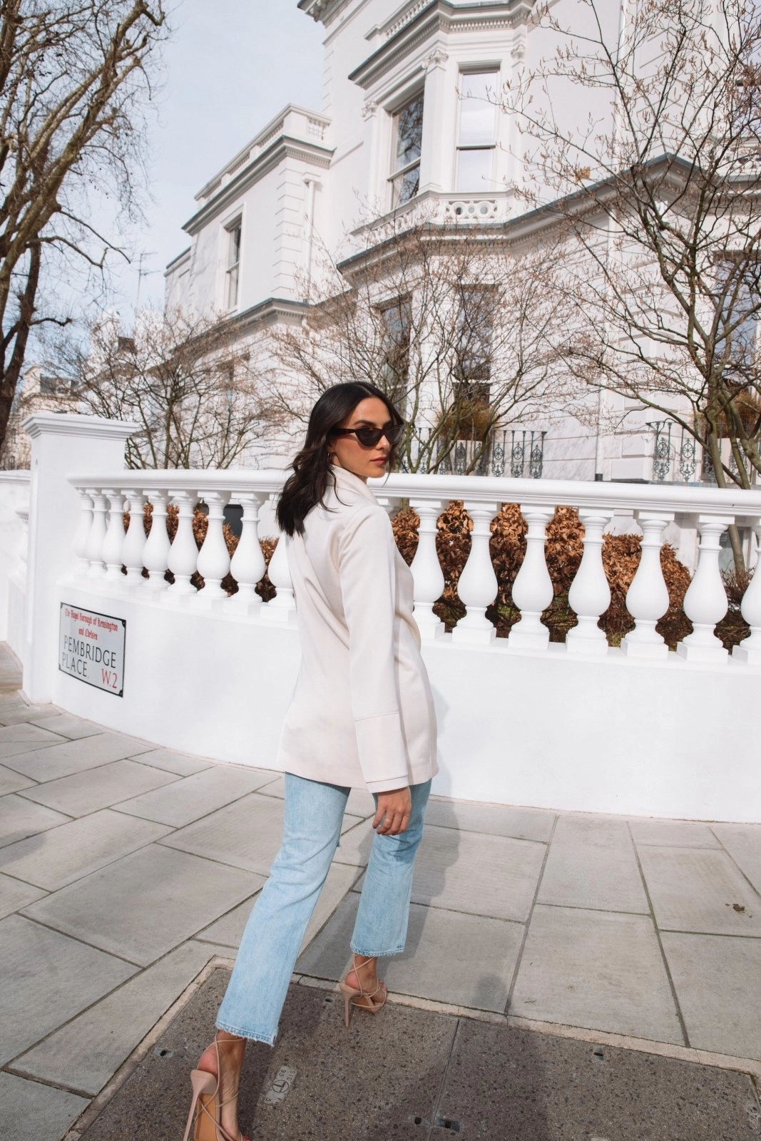 Winter Wrap SoftTouchTexture "The Sarah" Wrap Blazer (Cream)