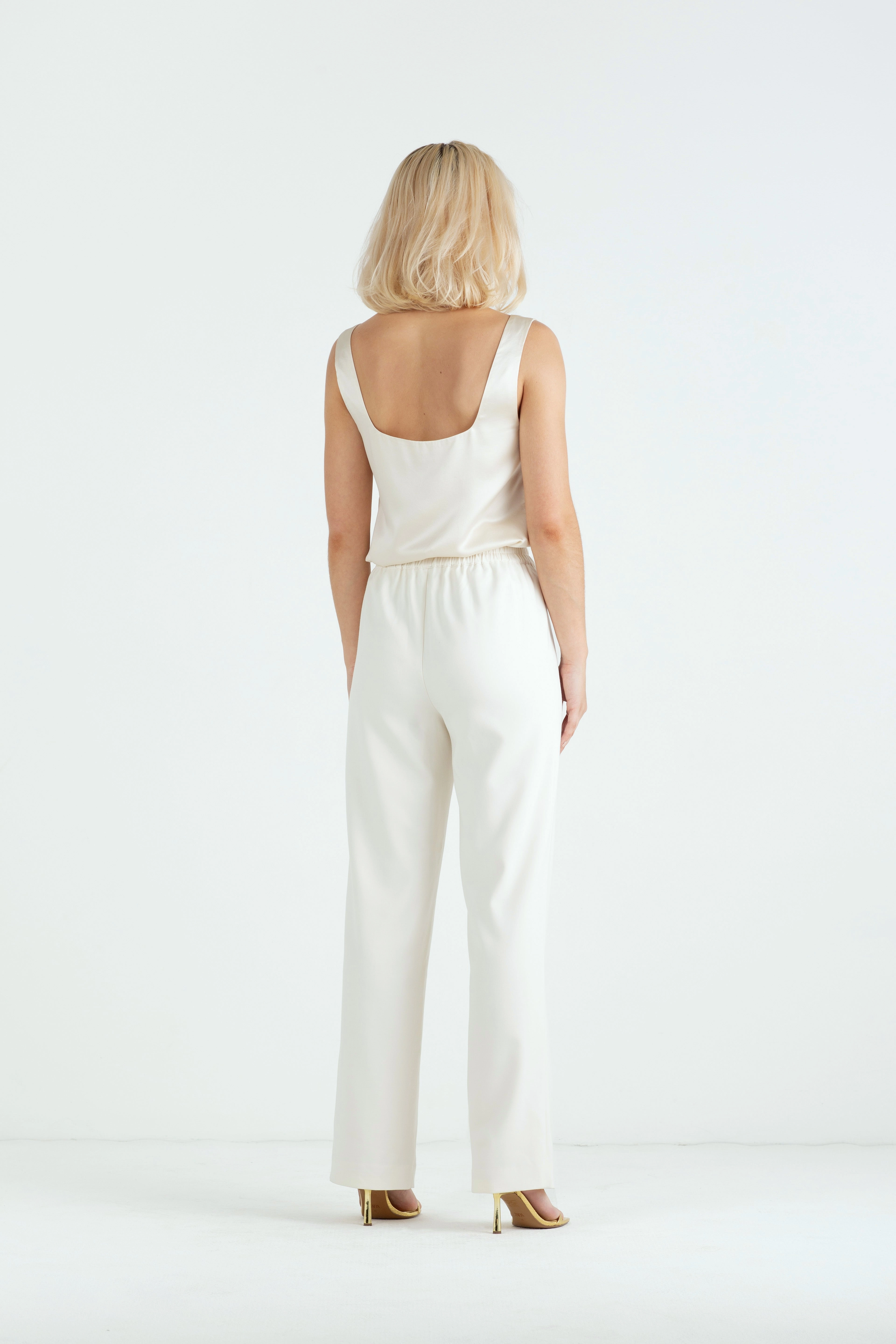 "The Tori" - Trousers (Cream) Rose Soft Casual Must-Have