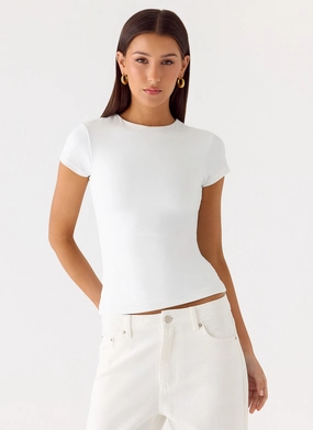 Classic Comfort Style About You Top - White