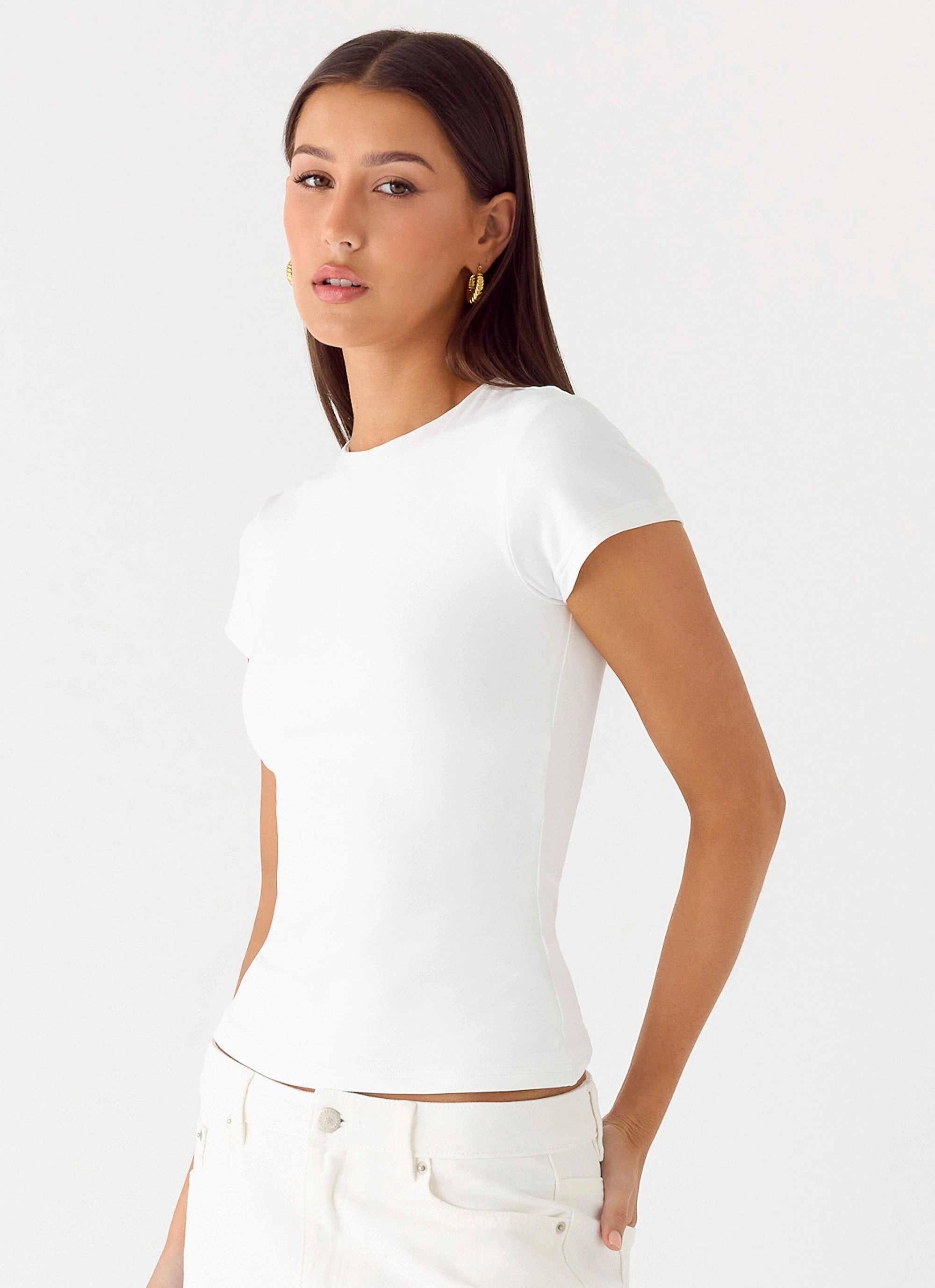 Basic Comfort About You Top - White