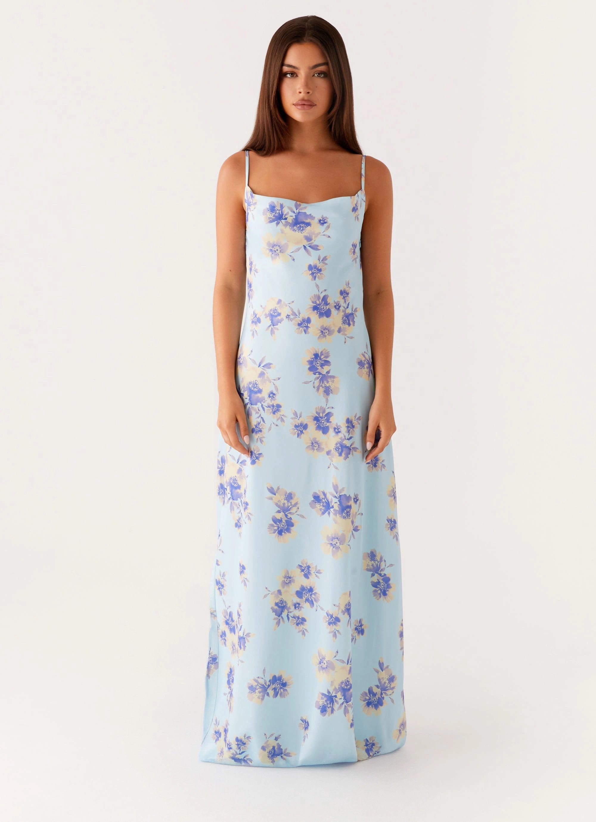 Liana Cowl Maxi Dress - Print Mood Flex