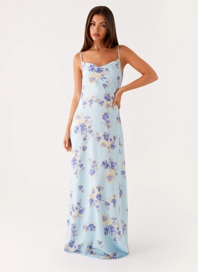 Liana Cowl Maxi Dress - Print Casual Days