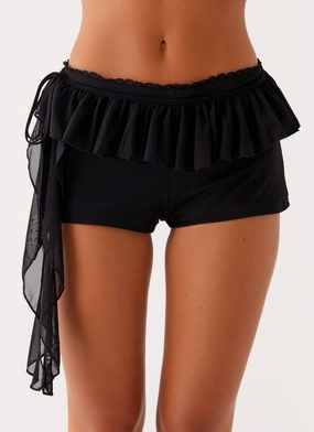 Fergie Mini Shorts - Black Comfy Movement