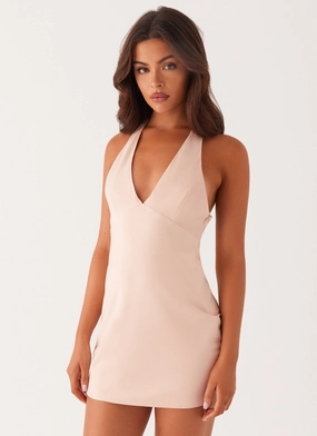 Casual Fit Angie Mini Dress - Baby Pink