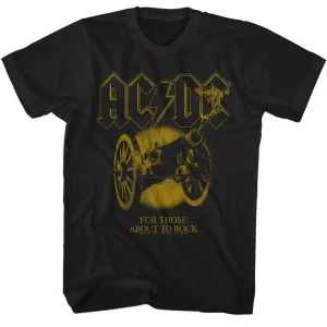 AC/DC - AC/DC Monochrome Ftatr T-Shirt