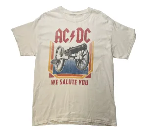 ACDC White Graphic Band T-Shirt