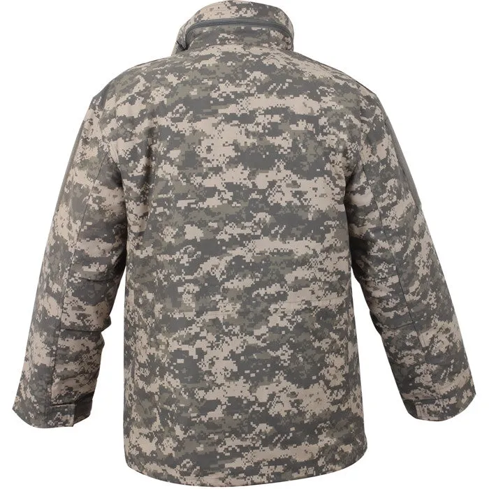 ACU Digital Camo - Tactical M-65 Field Jacket Army Coat M1965 - Poly/Cotton with Liner