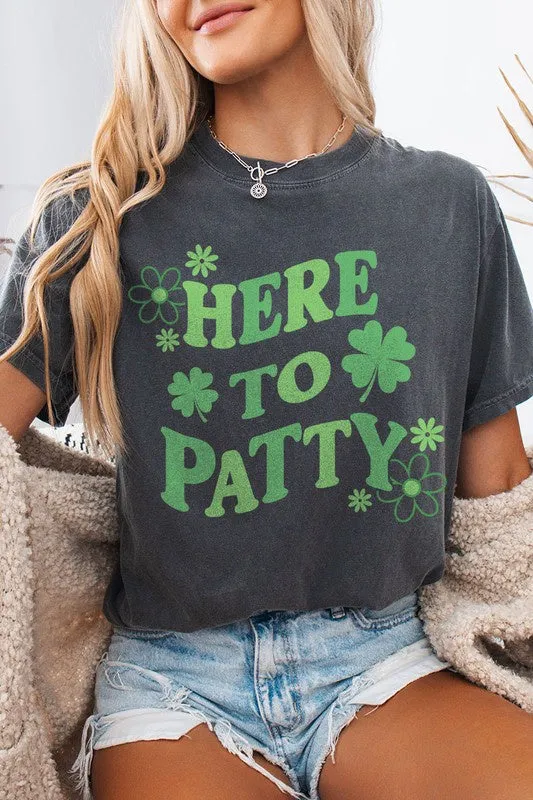 Buttery Soft Handfeel Here To Patty Graphic Tee(final sale)
