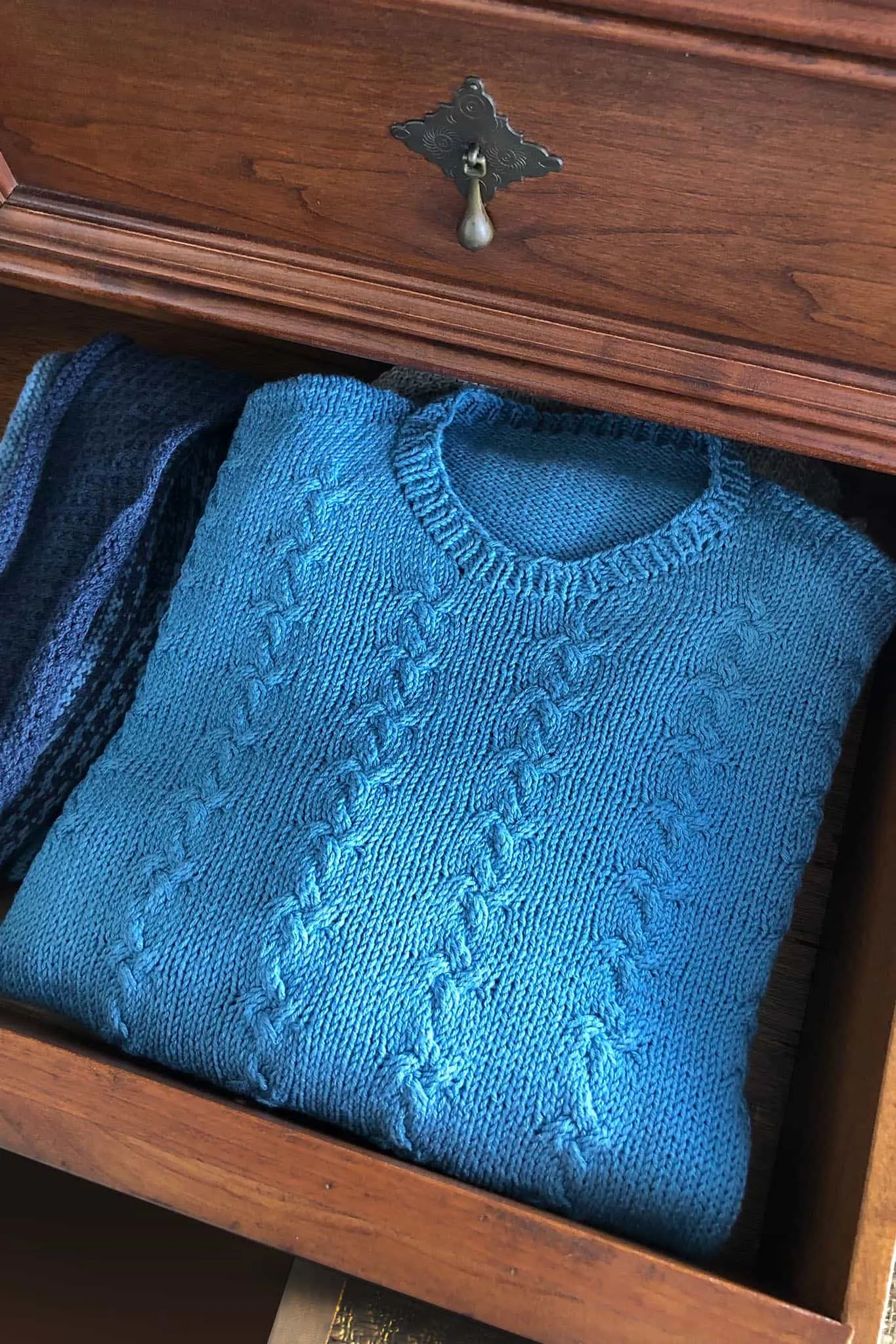 Addison Cable Pullover Designer Knitting Kit