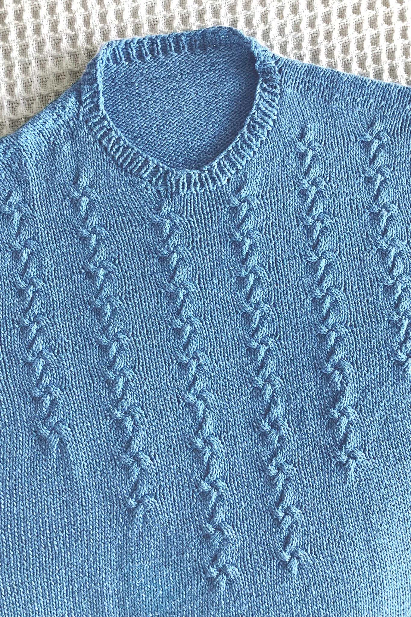 Addison Cable Pullover Designer Knitting Kit