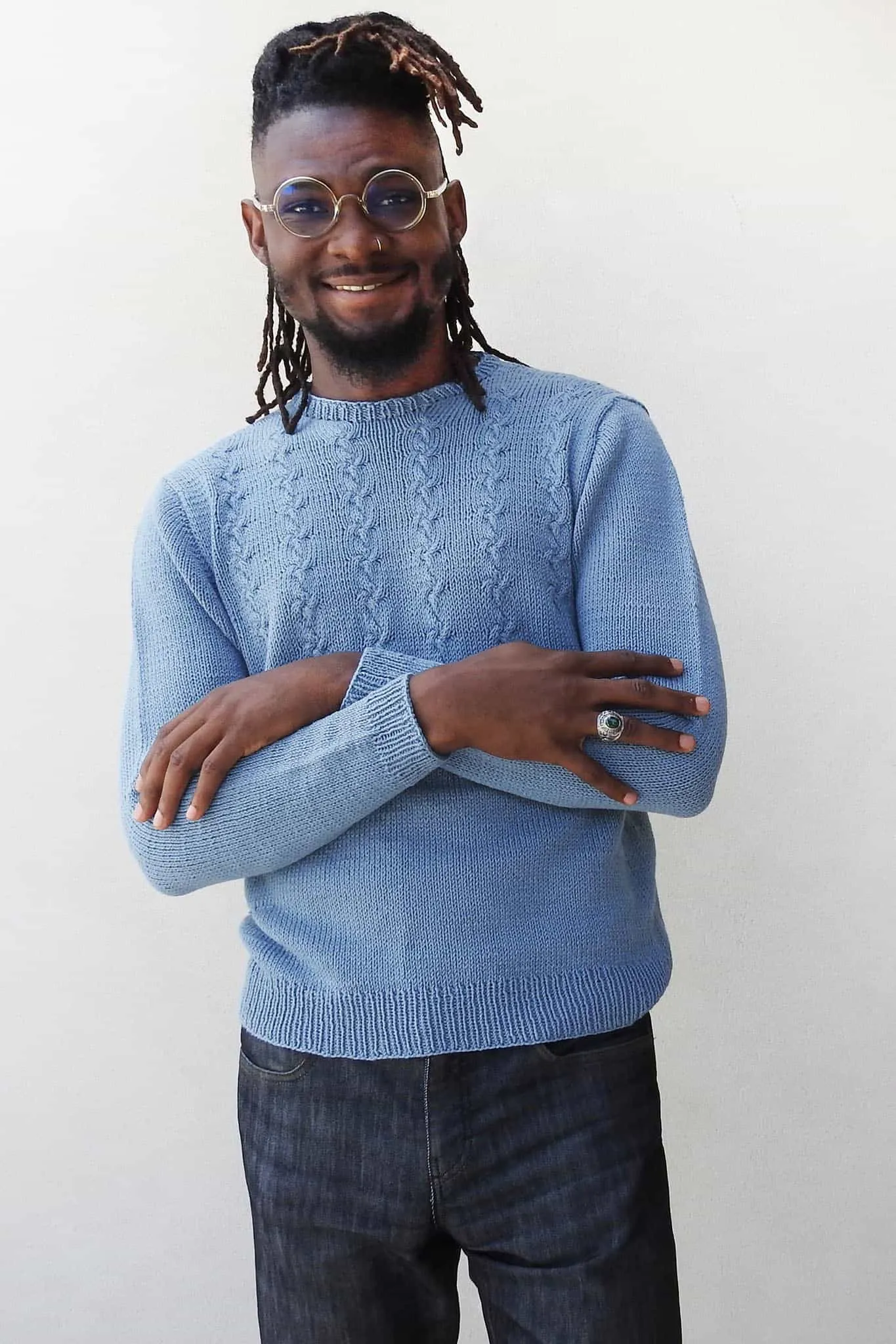 Addison Cable Pullover Designer Knitting Kit