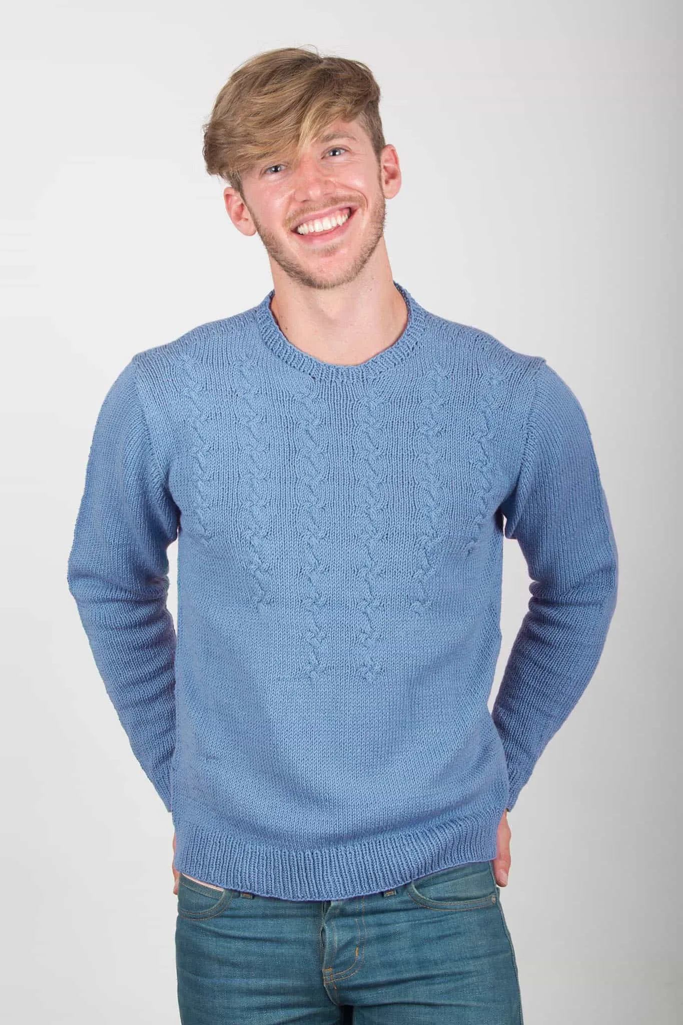 Addison Cable Pullover Designer Knitting Kit