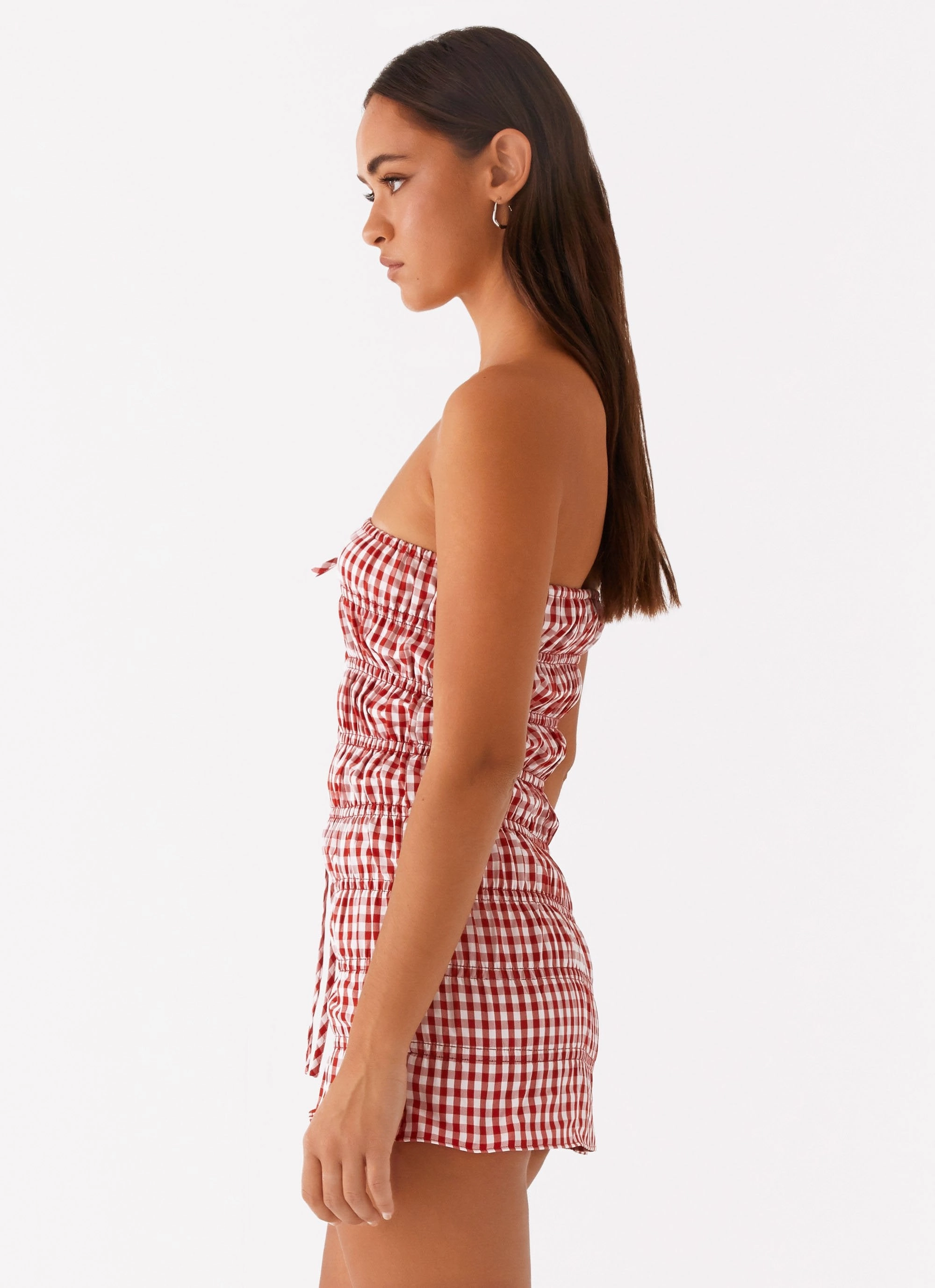 Tailored Wear Adele Mini Dress - Red Gingham