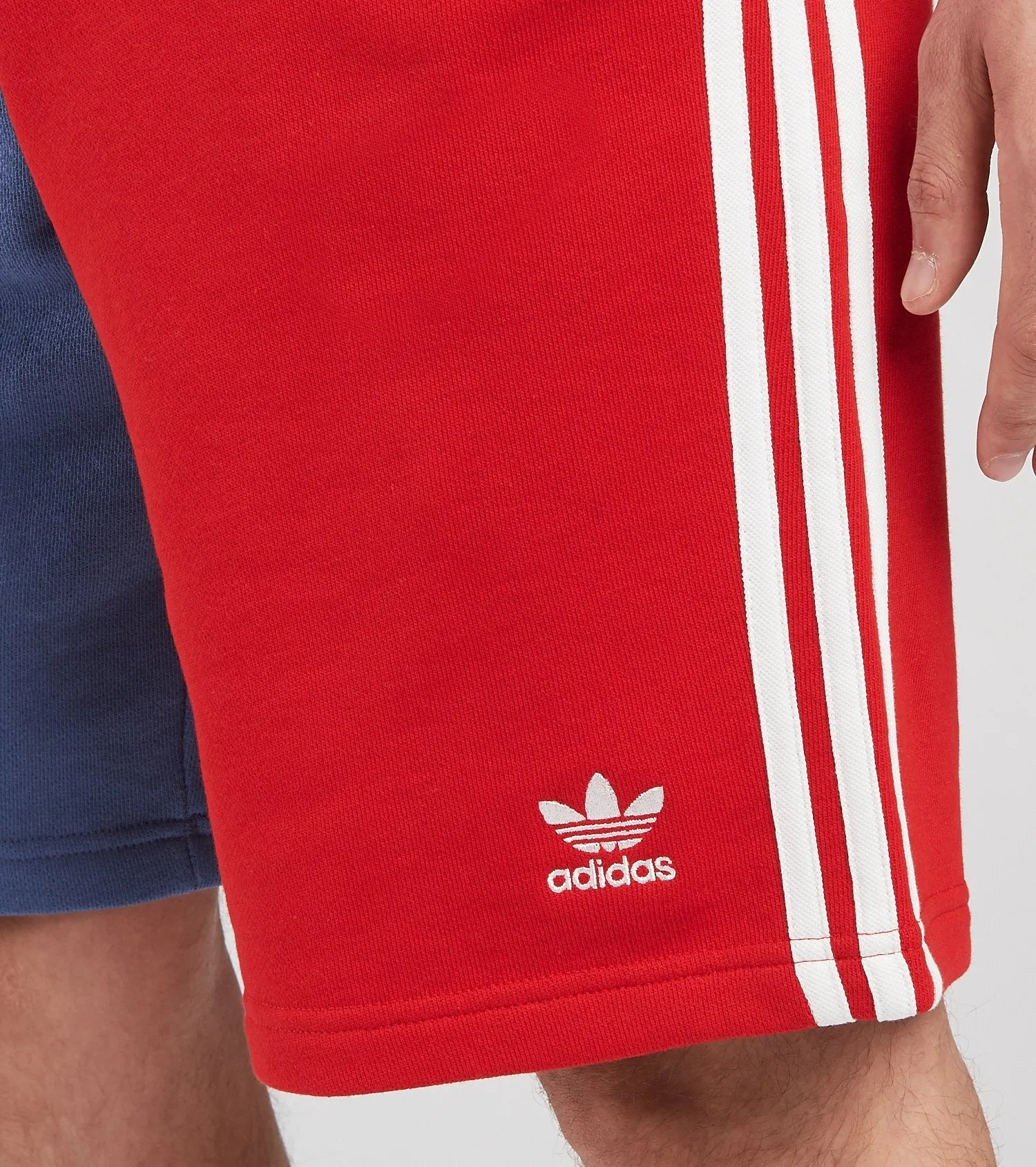 Adidas Original 3 STRIPE SHORT Men’s -SCARLET/CREW BLUE