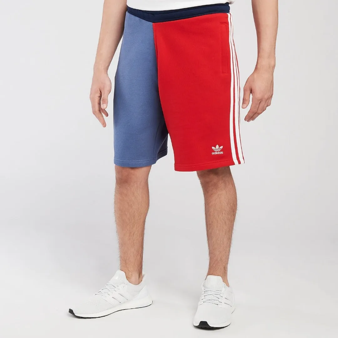 Adidas Original 3 STRIPE SHORT Men’s -SCARLET/CREW BLUE