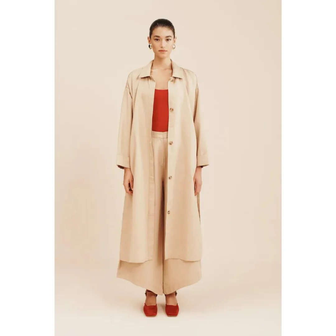 Cozy Waist POSSE Ruth Coat, Latte