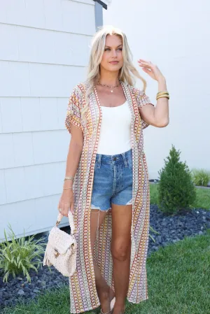 Gilded Sky Kimono Breathable Lining Design Quick drying material