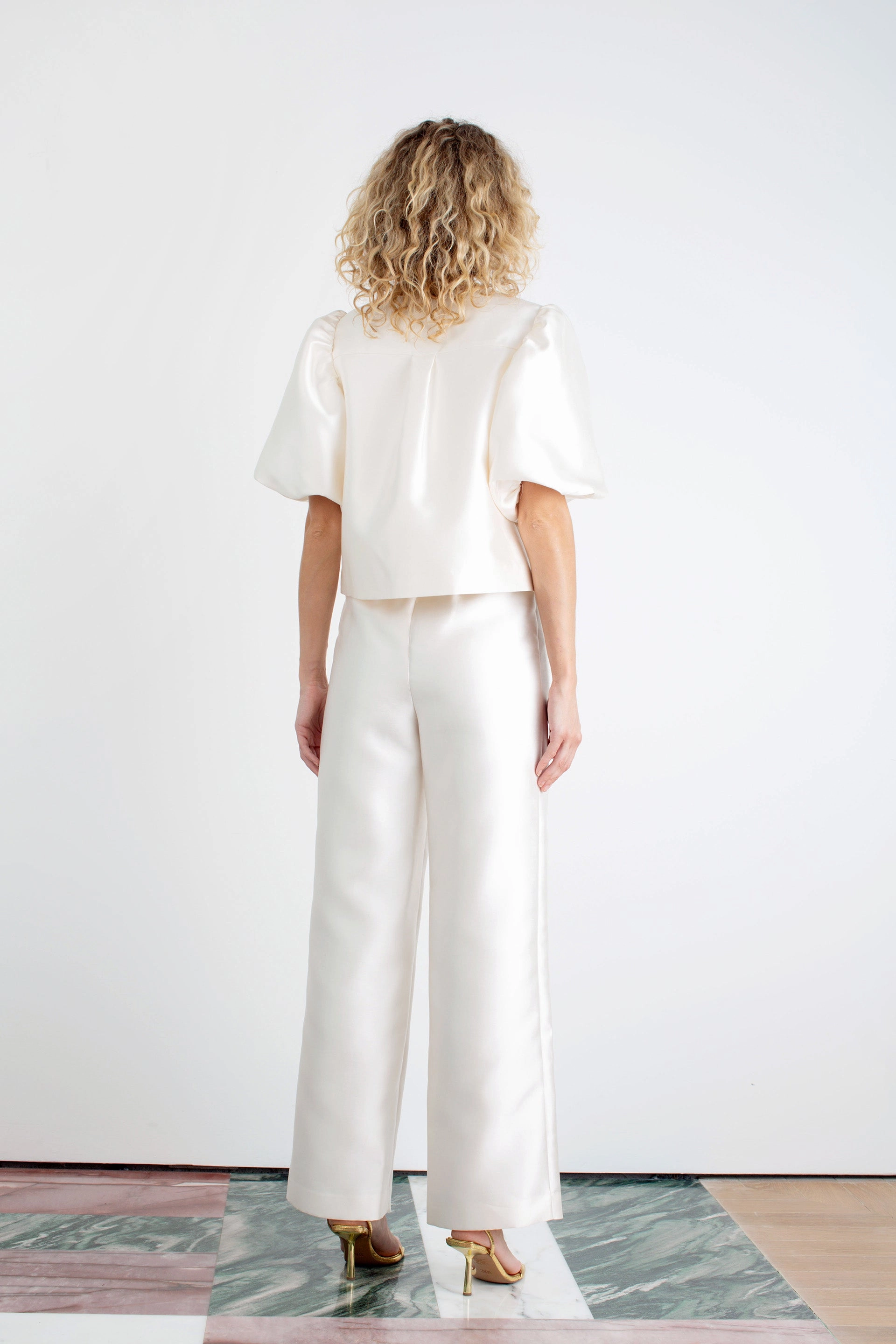 "The Aurora" - Jacket (Cream) EcoDyeProcess AdjustableCuffs