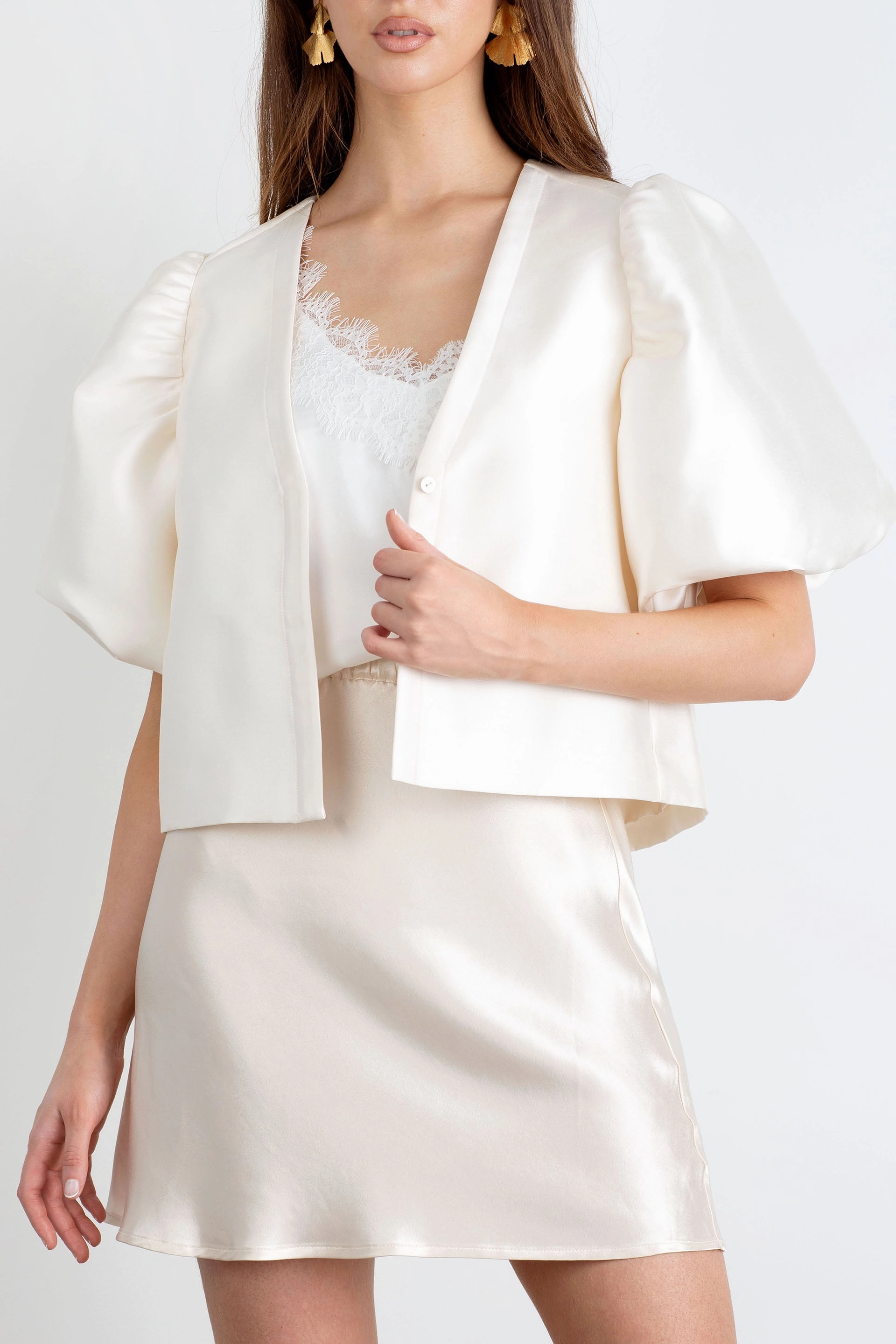 All-Purpose Wear WeightedHem "The Aurora" - Jacket (Cream)