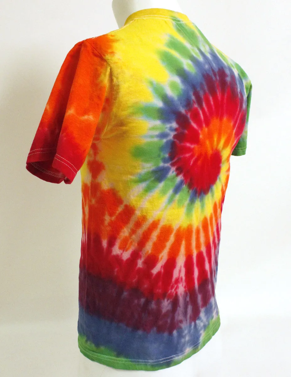Adult Rainbow Tie Dye Spiral T-Shirt - Vibrant & Trendy Ecommerce Collection