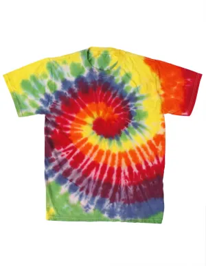 Adult Rainbow Tie Dye Spiral T-Shirt - Vibrant & Trendy Ecommerce Collection