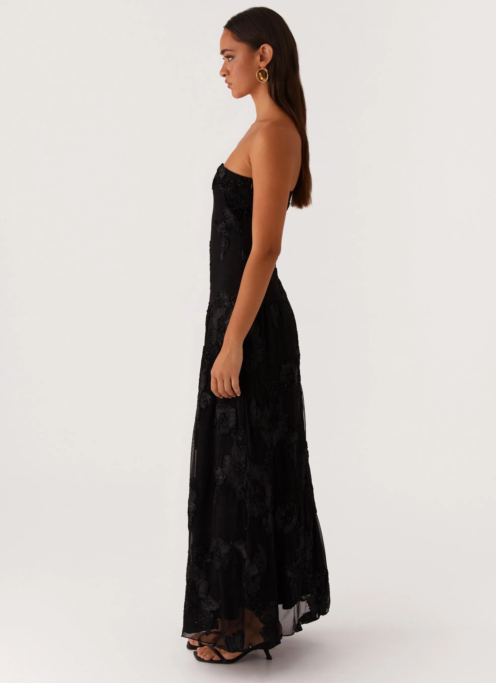 After Light Maxi Dress - Black Sharp Mood Trendy Waist