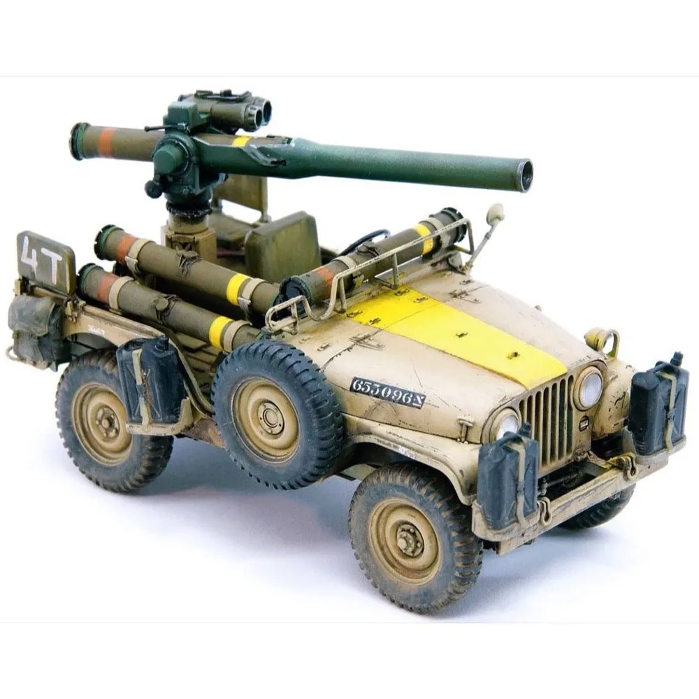AFV Club AF35S97 1/35 IDF 1/4 TON 4x4 M38A1/CJ05 Anti Tank Missile Vehicle Plastic Model Kit