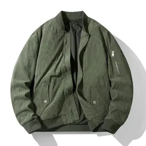 Aidase winter outfits men Corduroy Jacket Men's Bomber Jackets Autumn Winter Male Pilot Jacket Outwear Fashion Casual Clothing Men Warm Coat Outwear