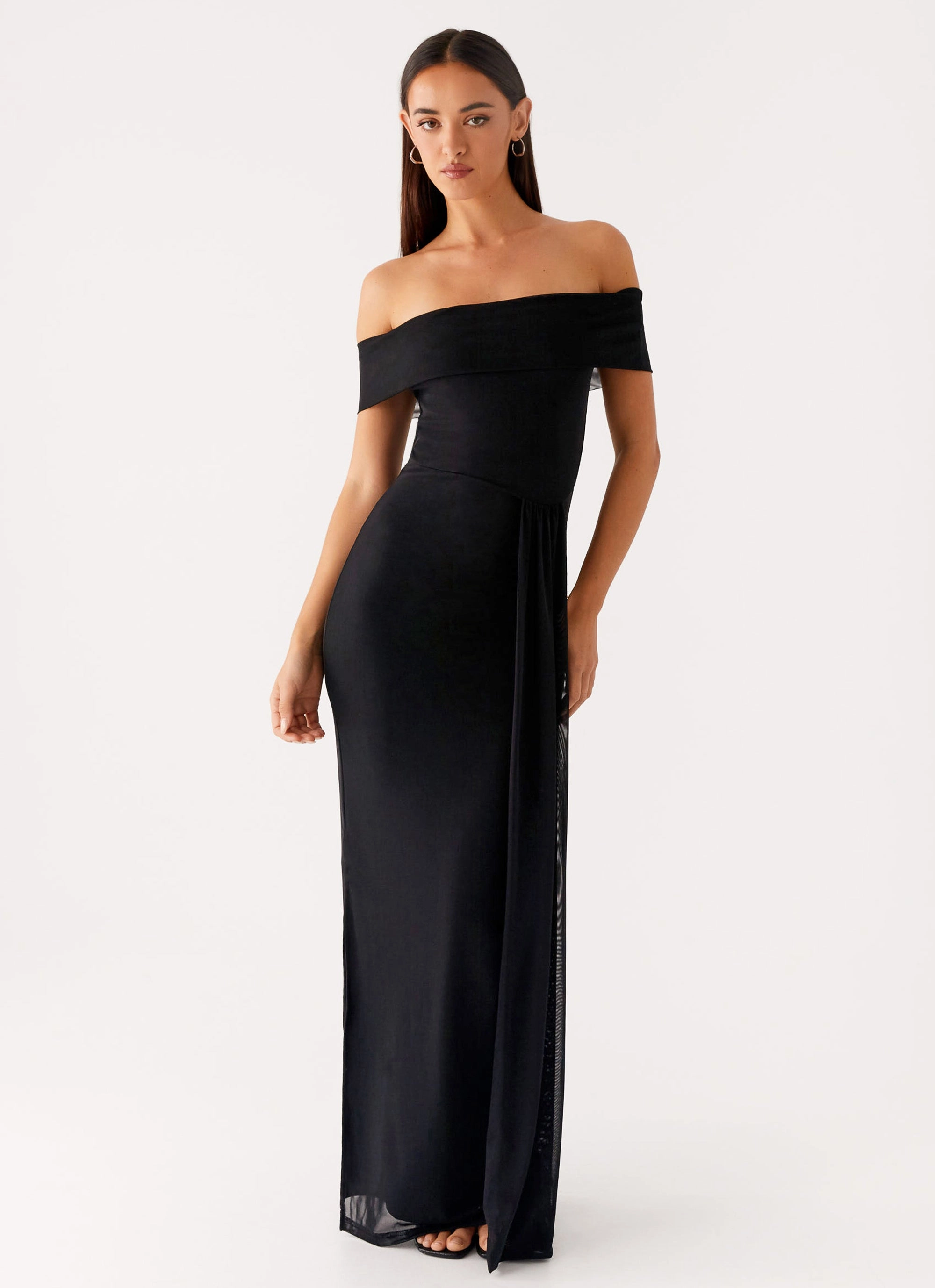 Aileen Maxi Dress - Black Jewel Tones Chill Design