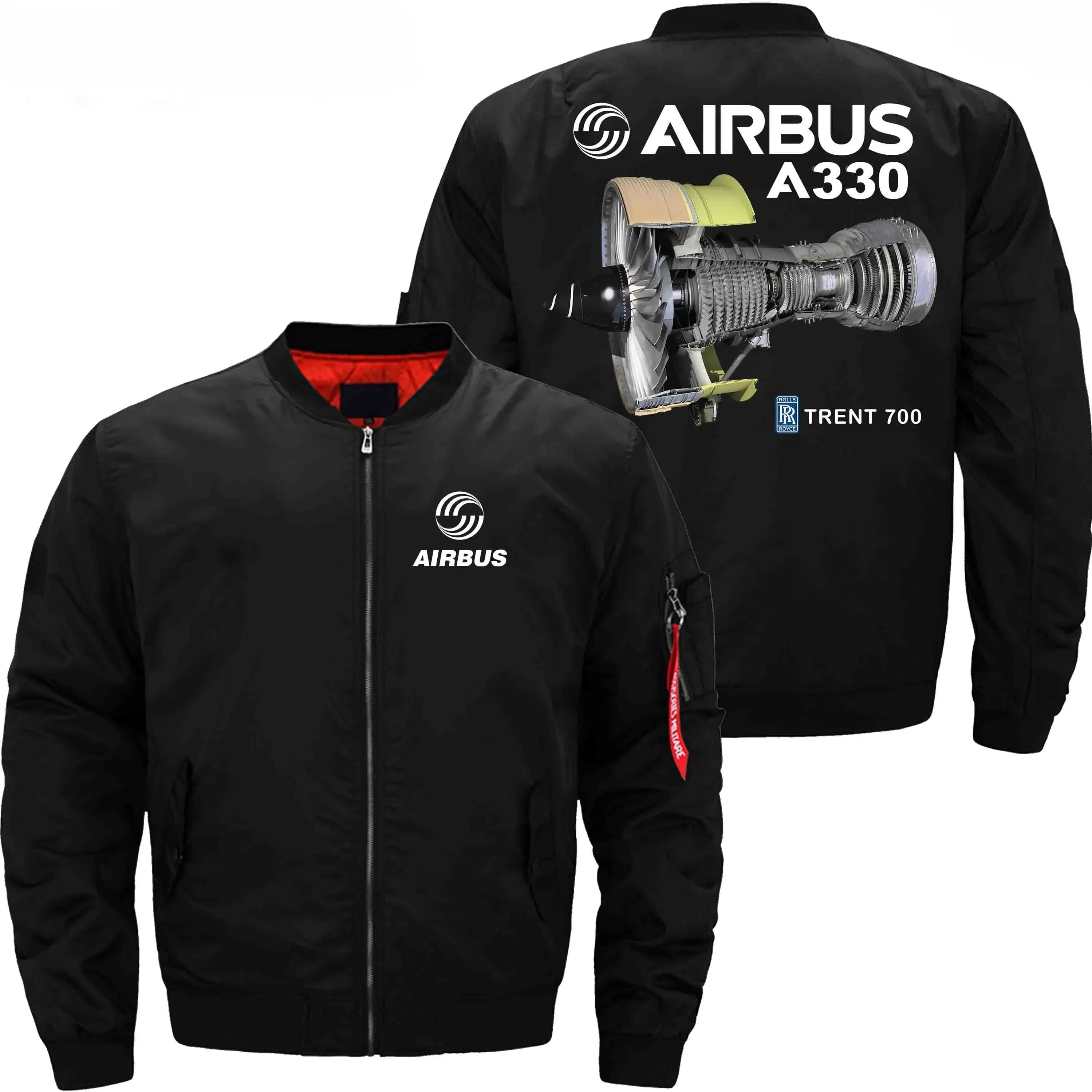 AIRBUS A330 TRENT 700 ROLLS-ROYCE BOMBER FLIGHT AVIATOR JACKET